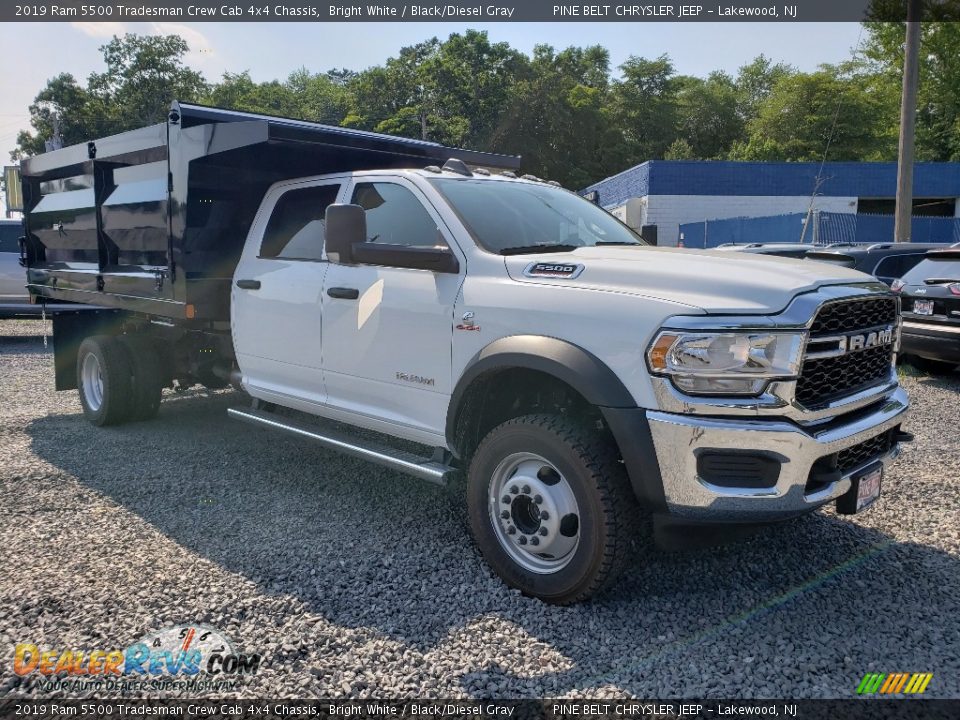 2019 Ram 5500 Tradesman Crew Cab 4x4 Chassis Bright White / Black/Diesel Gray Photo #1