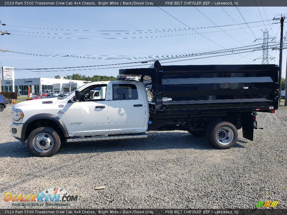 2019 Ram 5500 Tradesman Crew Cab 4x4 Chassis Bright White / Black/Diesel Gray Photo #3