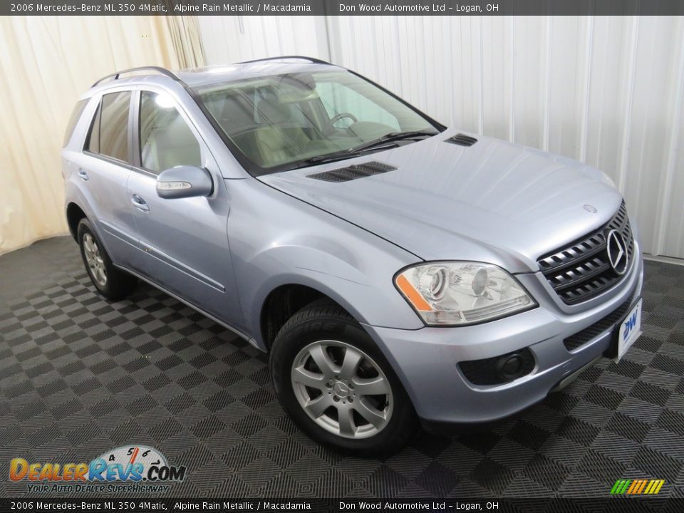 2006 Mercedes-Benz ML 350 4Matic Alpine Rain Metallic / Macadamia Photo #7