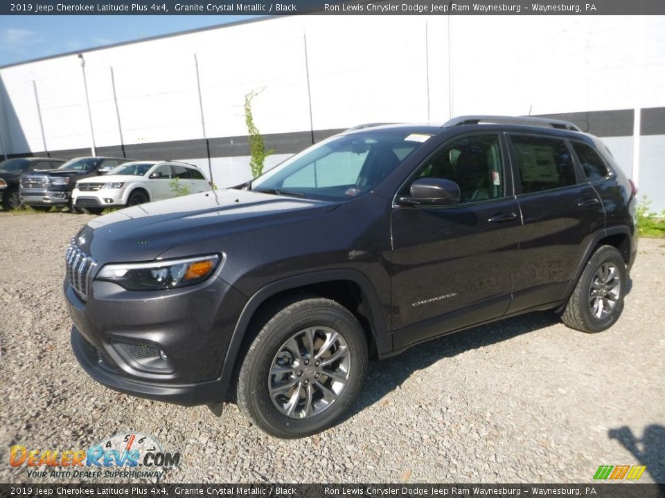 2019 Jeep Cherokee Latitude Plus 4x4 Granite Crystal Metallic / Black Photo #1