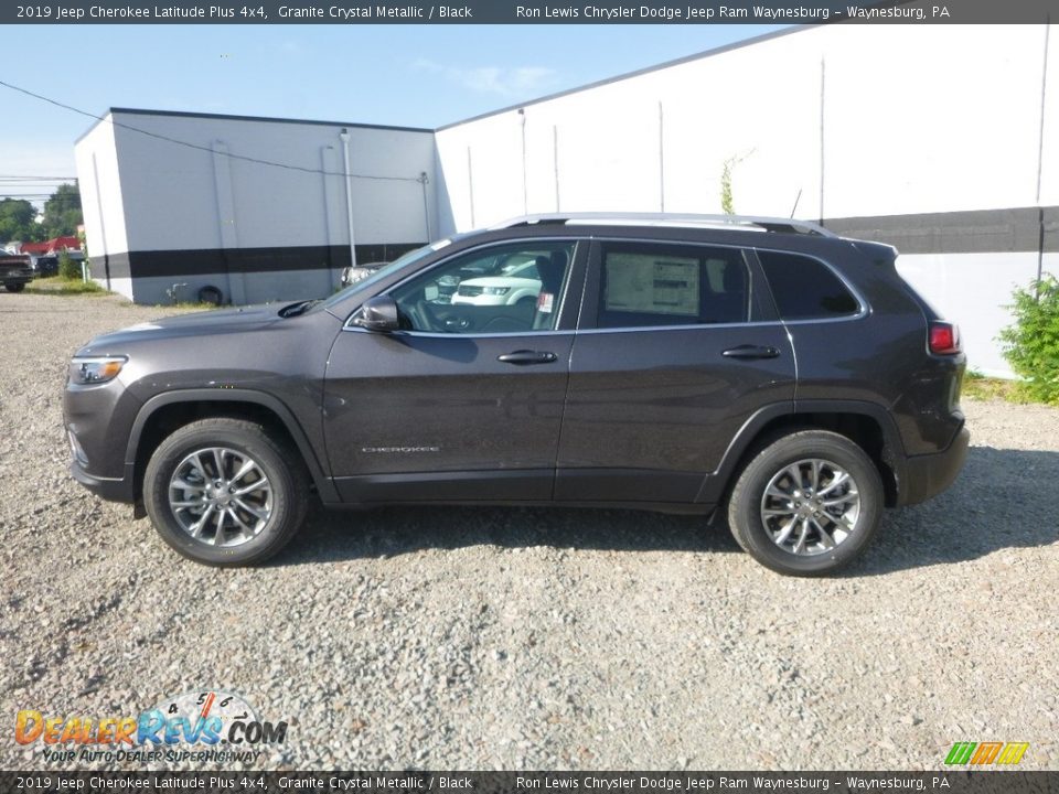 2019 Jeep Cherokee Latitude Plus 4x4 Granite Crystal Metallic / Black Photo #2