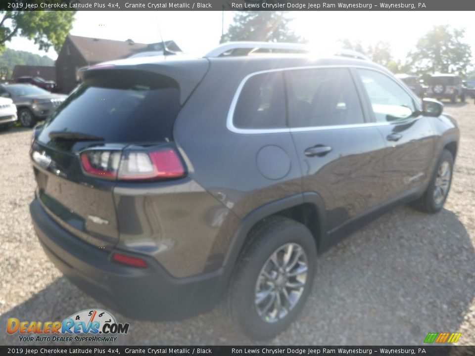 2019 Jeep Cherokee Latitude Plus 4x4 Granite Crystal Metallic / Black Photo #5