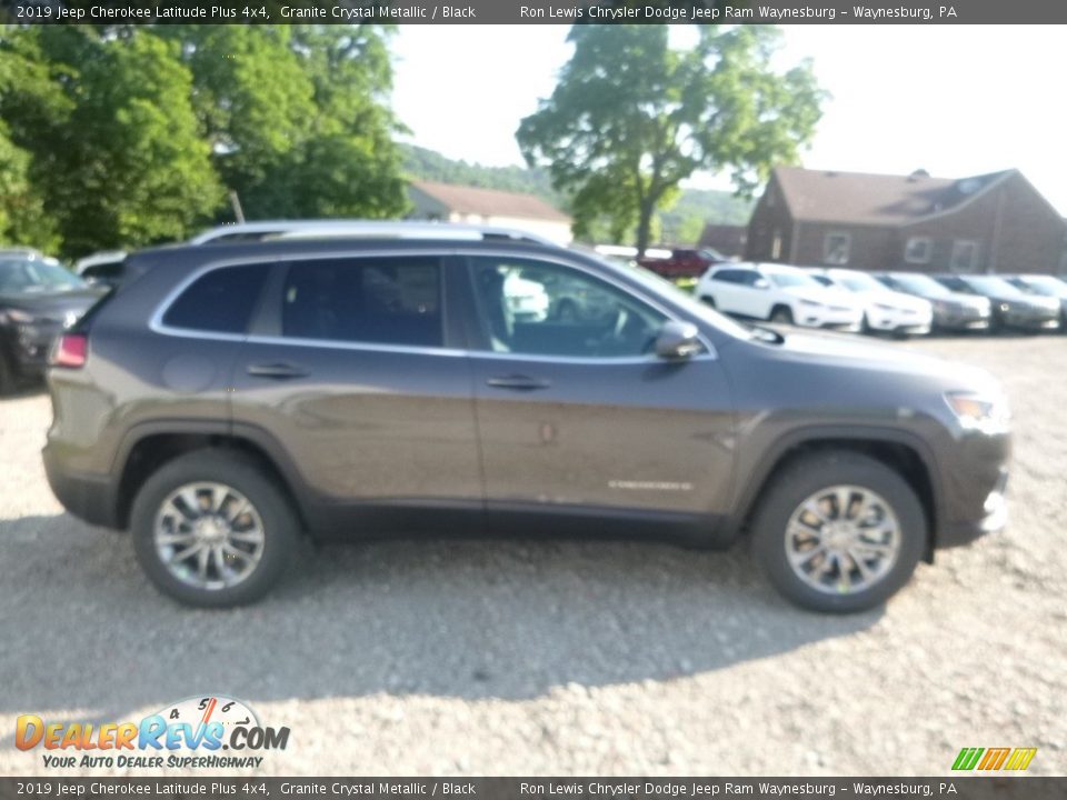 2019 Jeep Cherokee Latitude Plus 4x4 Granite Crystal Metallic / Black Photo #6