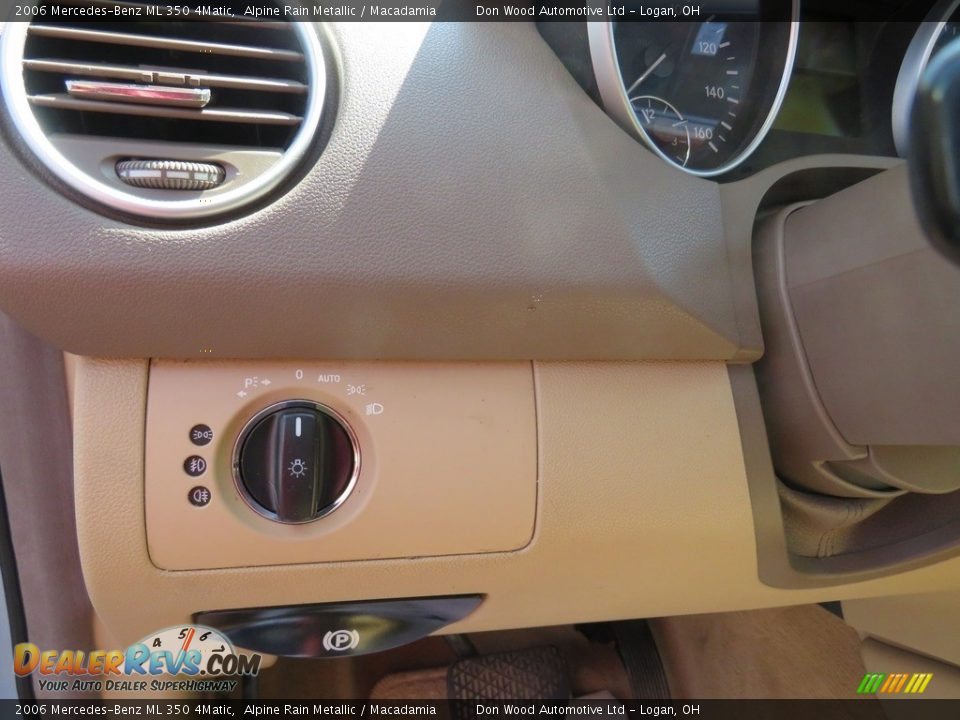 2006 Mercedes-Benz ML 350 4Matic Alpine Rain Metallic / Macadamia Photo #21