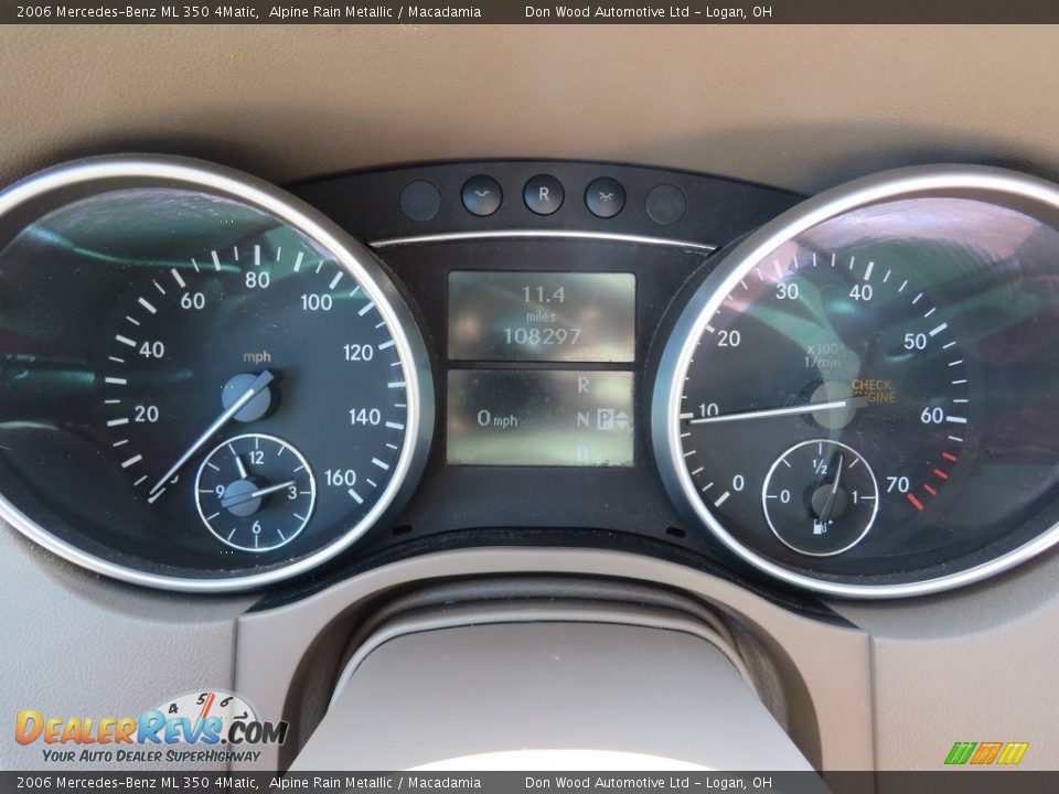 2006 Mercedes-Benz ML 350 4Matic Alpine Rain Metallic / Macadamia Photo #22