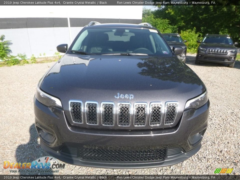 2019 Jeep Cherokee Latitude Plus 4x4 Granite Crystal Metallic / Black Photo #8