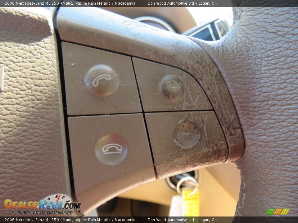 2006 Mercedes-Benz ML 350 4Matic Alpine Rain Metallic / Macadamia Photo #26