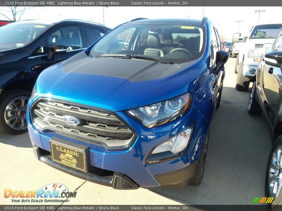 2019 Ford EcoSport SES 4WD Lightning Blue Metallic / Ebony Black Photo #1