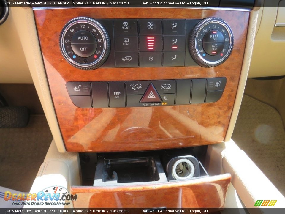 2006 Mercedes-Benz ML 350 4Matic Alpine Rain Metallic / Macadamia Photo #28