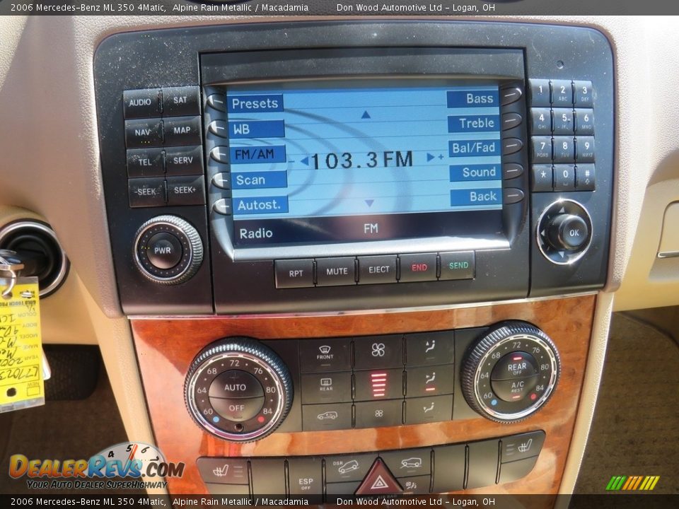2006 Mercedes-Benz ML 350 4Matic Alpine Rain Metallic / Macadamia Photo #29