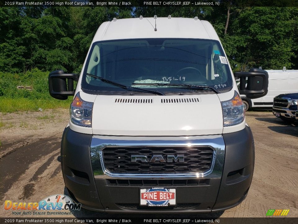 2019 Ram ProMaster 3500 High Roof Cargo Van Bright White / Black Photo #2