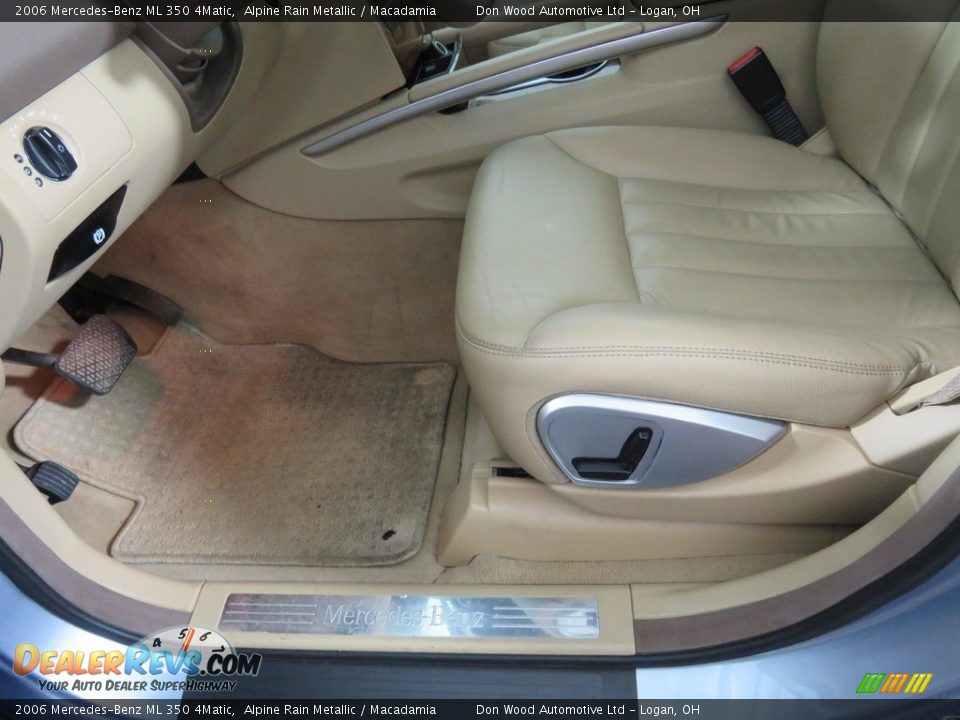 2006 Mercedes-Benz ML 350 4Matic Alpine Rain Metallic / Macadamia Photo #31