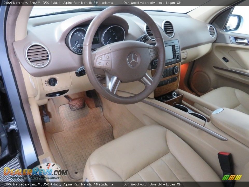 2006 Mercedes-Benz ML 350 4Matic Alpine Rain Metallic / Macadamia Photo #32