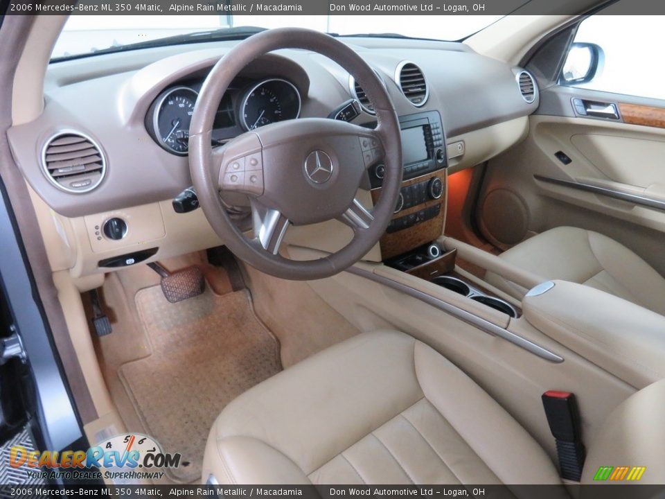 2006 Mercedes-Benz ML 350 4Matic Alpine Rain Metallic / Macadamia Photo #34