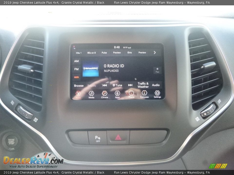 2019 Jeep Cherokee Latitude Plus 4x4 Granite Crystal Metallic / Black Photo #16