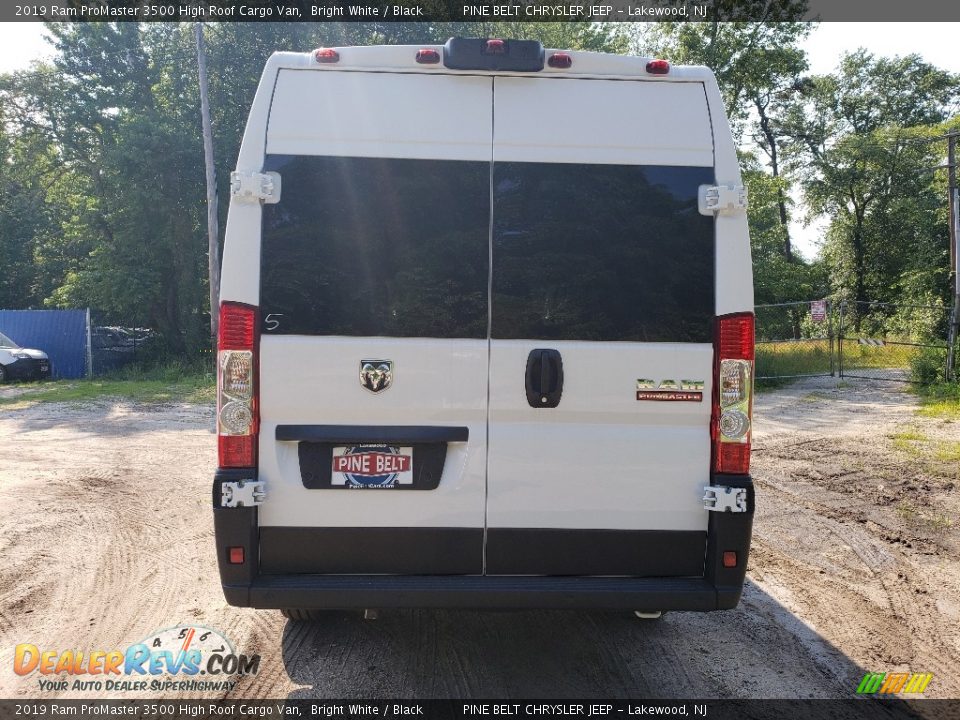 2019 Ram ProMaster 3500 High Roof Cargo Van Bright White / Black Photo #5