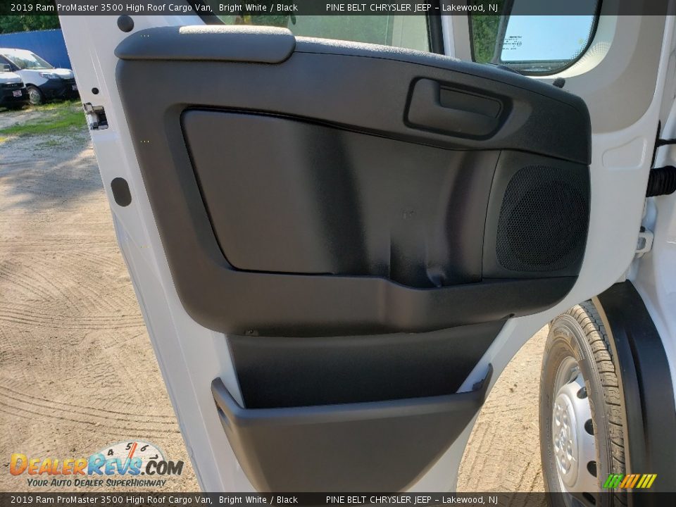 2019 Ram ProMaster 3500 High Roof Cargo Van Bright White / Black Photo #6