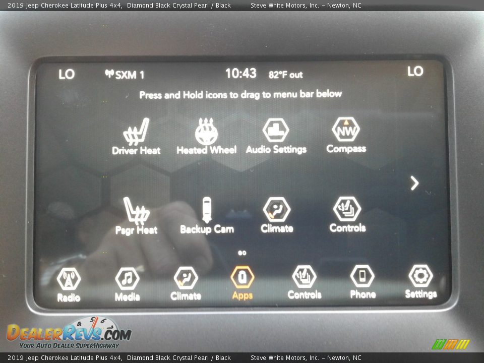 2019 Jeep Cherokee Latitude Plus 4x4 Diamond Black Crystal Pearl / Black Photo #26