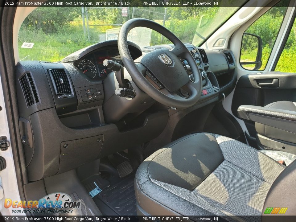 2019 Ram ProMaster 3500 High Roof Cargo Van Bright White / Black Photo #7