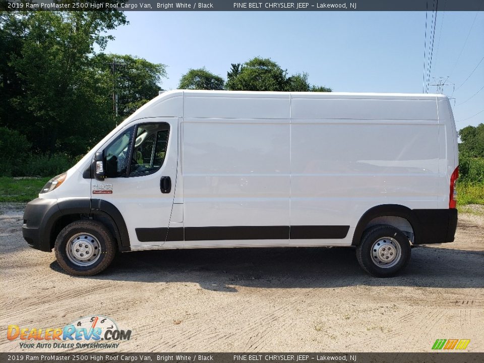 2019 Ram ProMaster 2500 High Roof Cargo Van Bright White / Black Photo #3