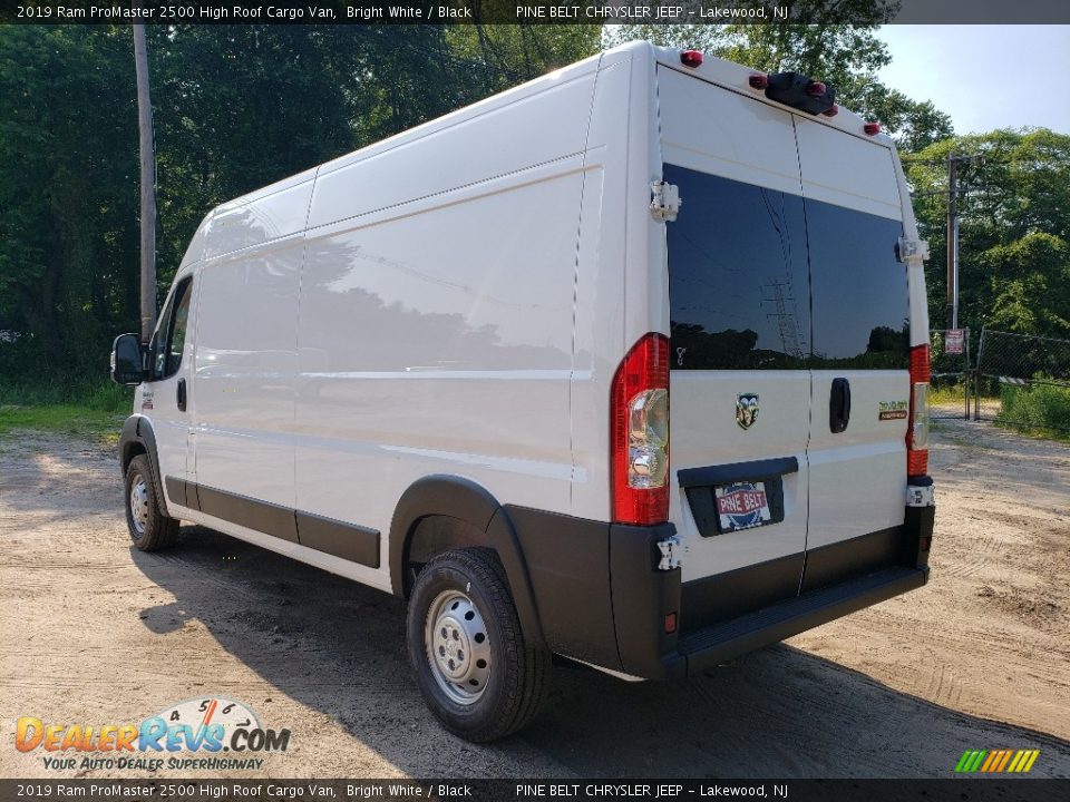 2019 Ram ProMaster 2500 High Roof Cargo Van Bright White / Black Photo #4