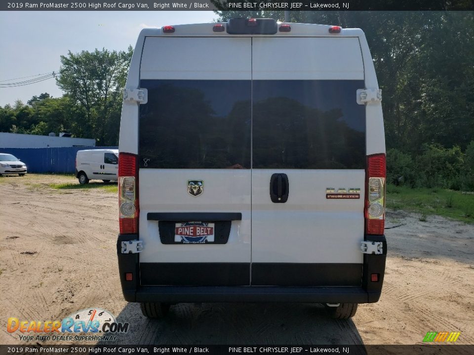 2019 Ram ProMaster 2500 High Roof Cargo Van Bright White / Black Photo #5