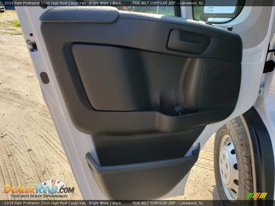 2019 Ram ProMaster 2500 High Roof Cargo Van Bright White / Black Photo #6