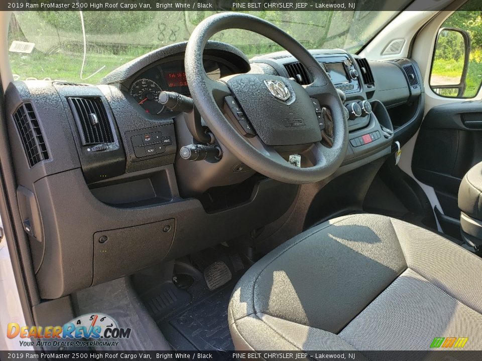 2019 Ram ProMaster 2500 High Roof Cargo Van Bright White / Black Photo #7