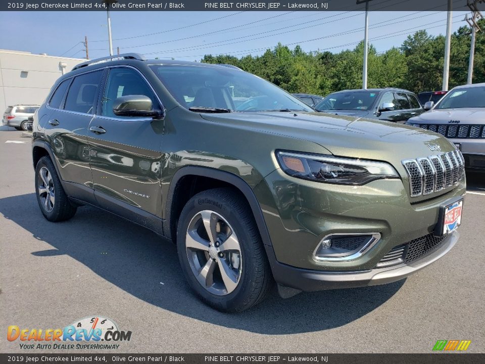 2019 Jeep Cherokee Limited 4x4 Olive Green Pearl / Black Photo #1