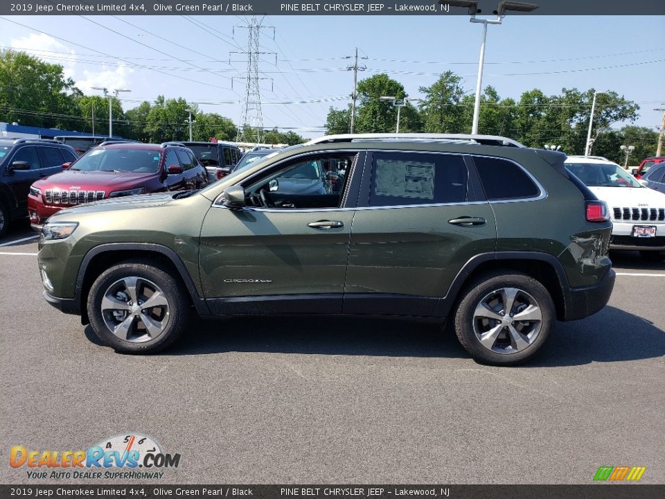 2019 Jeep Cherokee Limited 4x4 Olive Green Pearl / Black Photo #3