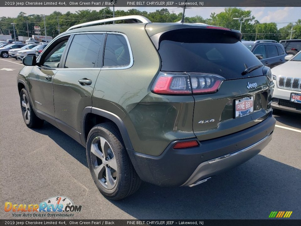 2019 Jeep Cherokee Limited 4x4 Olive Green Pearl / Black Photo #4