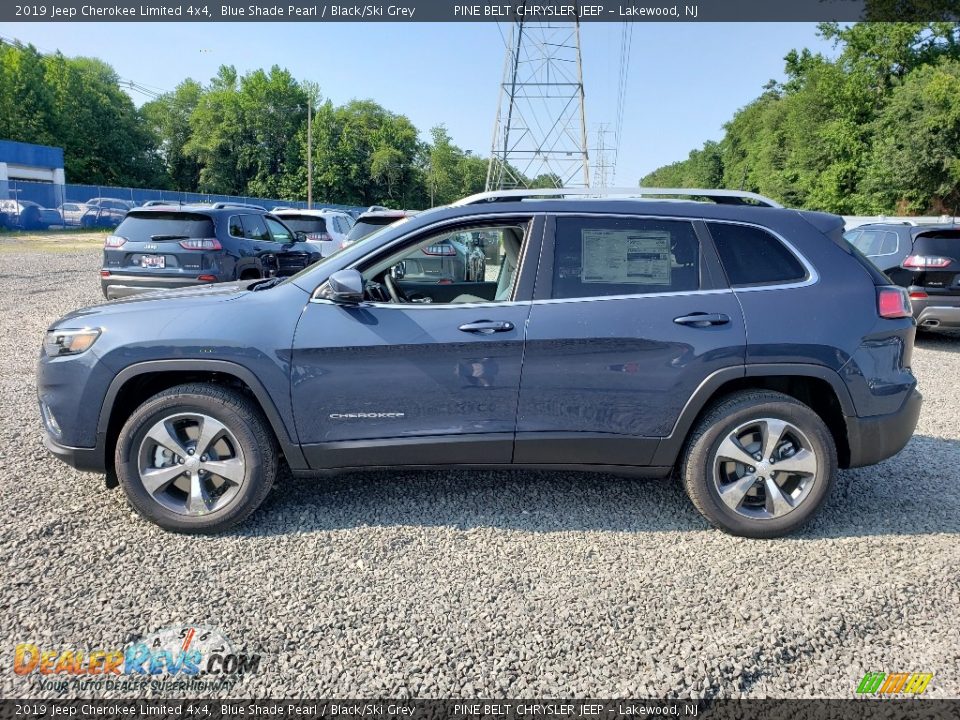 2019 Jeep Cherokee Limited 4x4 Blue Shade Pearl / Black/Ski Grey Photo #3