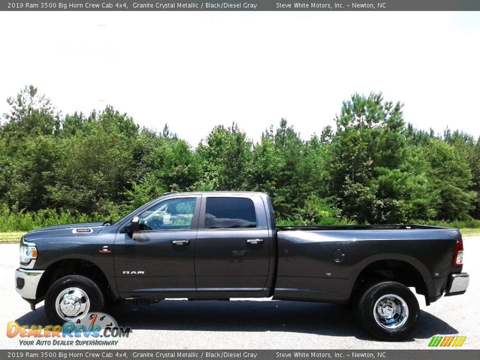 2019 Ram 3500 Big Horn Crew Cab 4x4 Granite Crystal Metallic / Black/Diesel Gray Photo #1