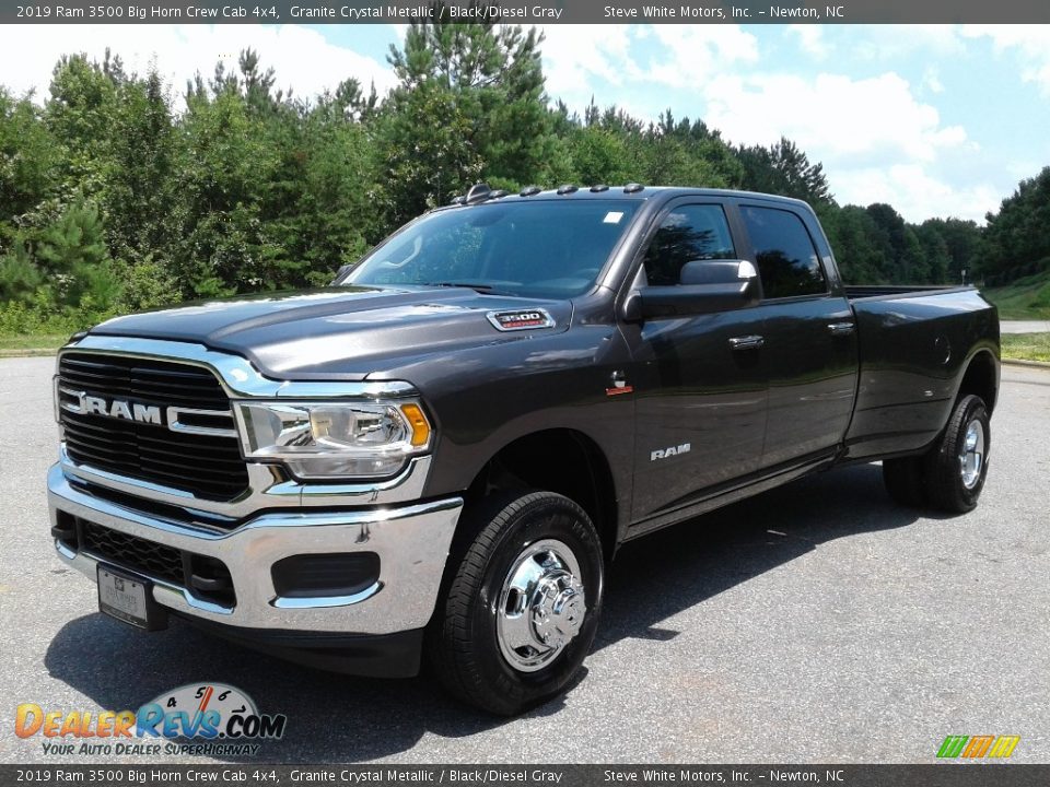 2019 Ram 3500 Big Horn Crew Cab 4x4 Granite Crystal Metallic / Black/Diesel Gray Photo #2
