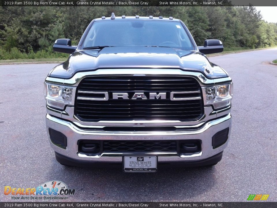 2019 Ram 3500 Big Horn Crew Cab 4x4 Granite Crystal Metallic / Black/Diesel Gray Photo #3