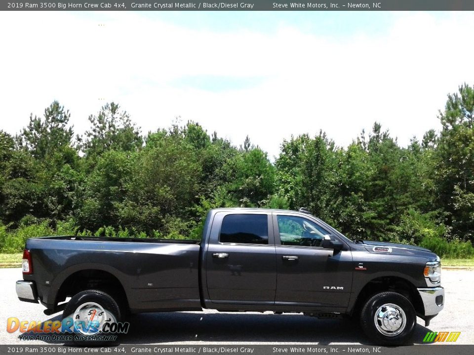 2019 Ram 3500 Big Horn Crew Cab 4x4 Granite Crystal Metallic / Black/Diesel Gray Photo #5