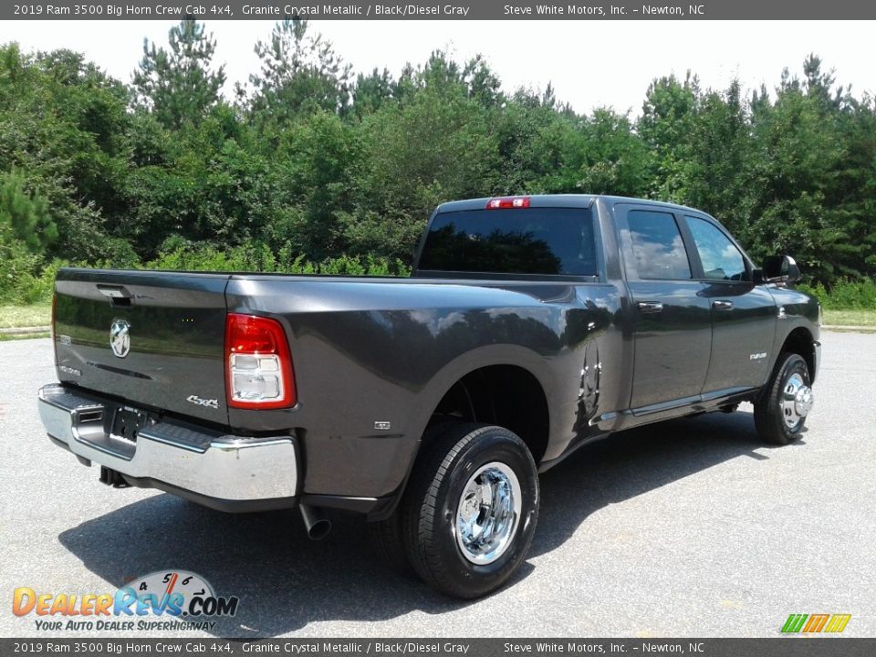 2019 Ram 3500 Big Horn Crew Cab 4x4 Granite Crystal Metallic / Black/Diesel Gray Photo #6