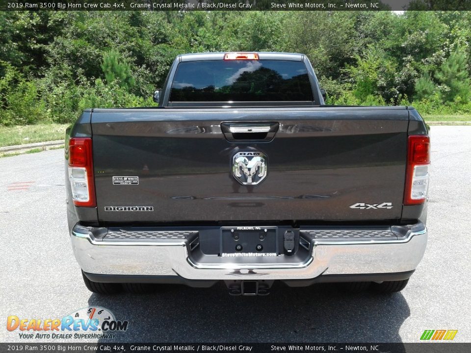 2019 Ram 3500 Big Horn Crew Cab 4x4 Granite Crystal Metallic / Black/Diesel Gray Photo #7
