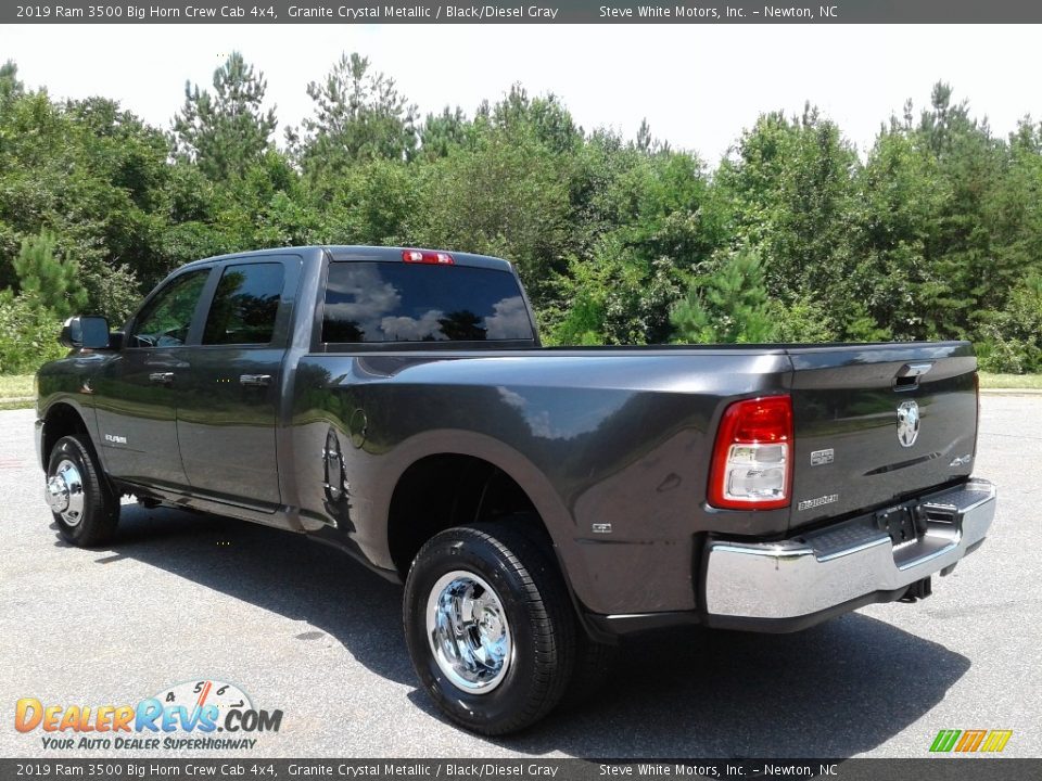 2019 Ram 3500 Big Horn Crew Cab 4x4 Granite Crystal Metallic / Black/Diesel Gray Photo #8