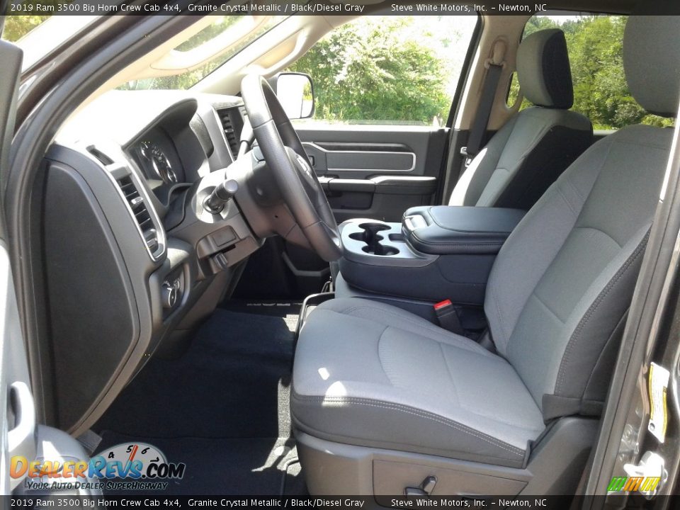 2019 Ram 3500 Big Horn Crew Cab 4x4 Granite Crystal Metallic / Black/Diesel Gray Photo #10