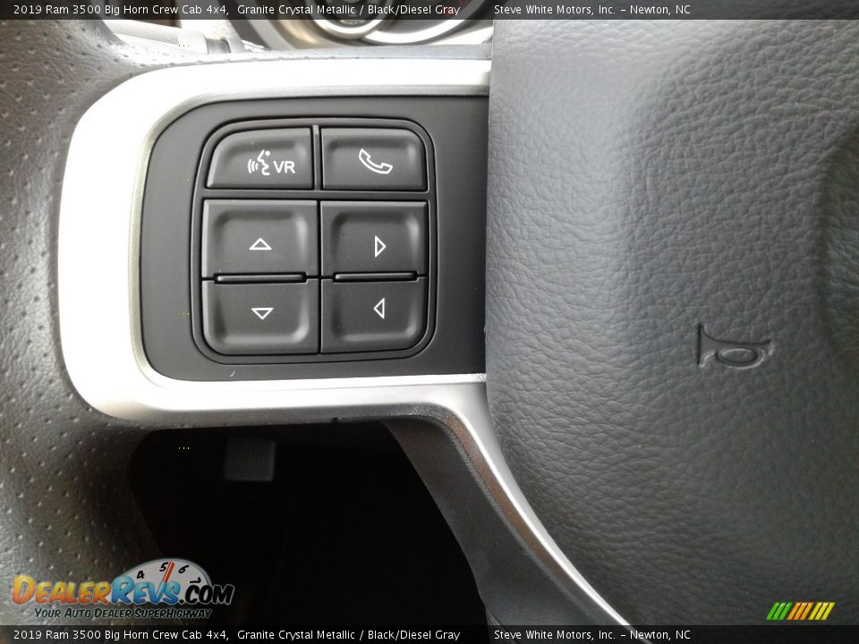 2019 Ram 3500 Big Horn Crew Cab 4x4 Granite Crystal Metallic / Black/Diesel Gray Photo #15