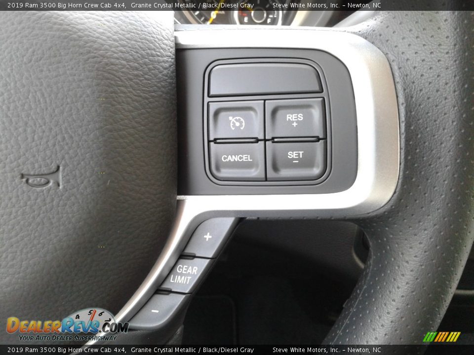 2019 Ram 3500 Big Horn Crew Cab 4x4 Granite Crystal Metallic / Black/Diesel Gray Photo #16
