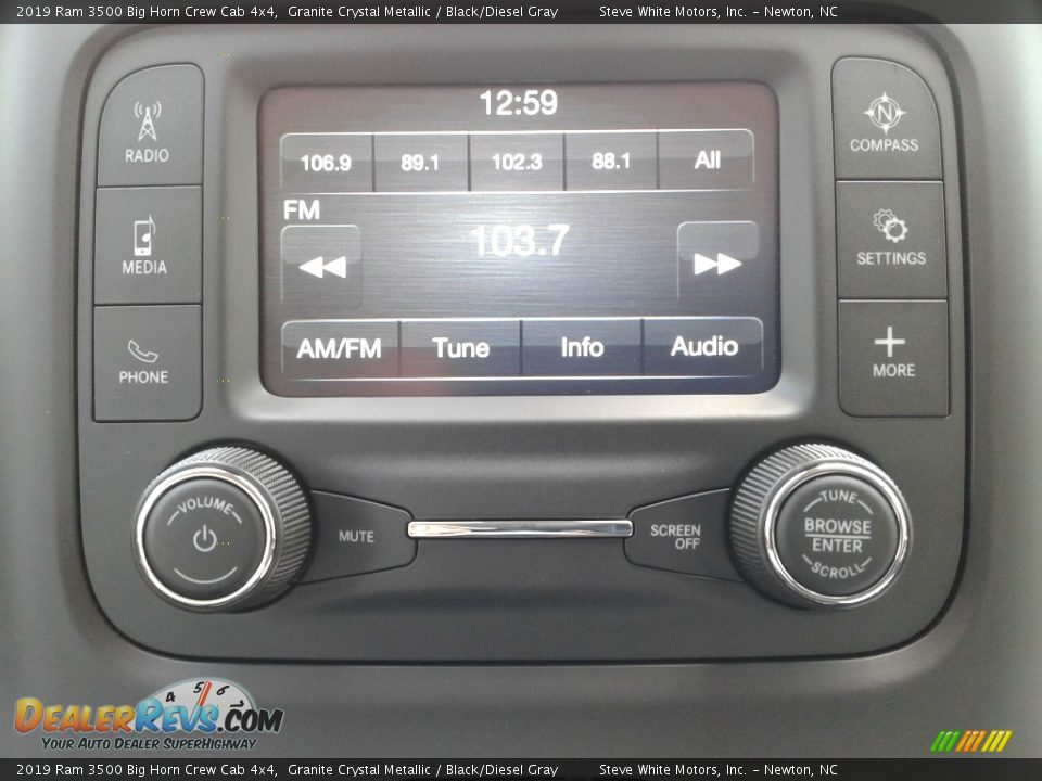 2019 Ram 3500 Big Horn Crew Cab 4x4 Granite Crystal Metallic / Black/Diesel Gray Photo #19