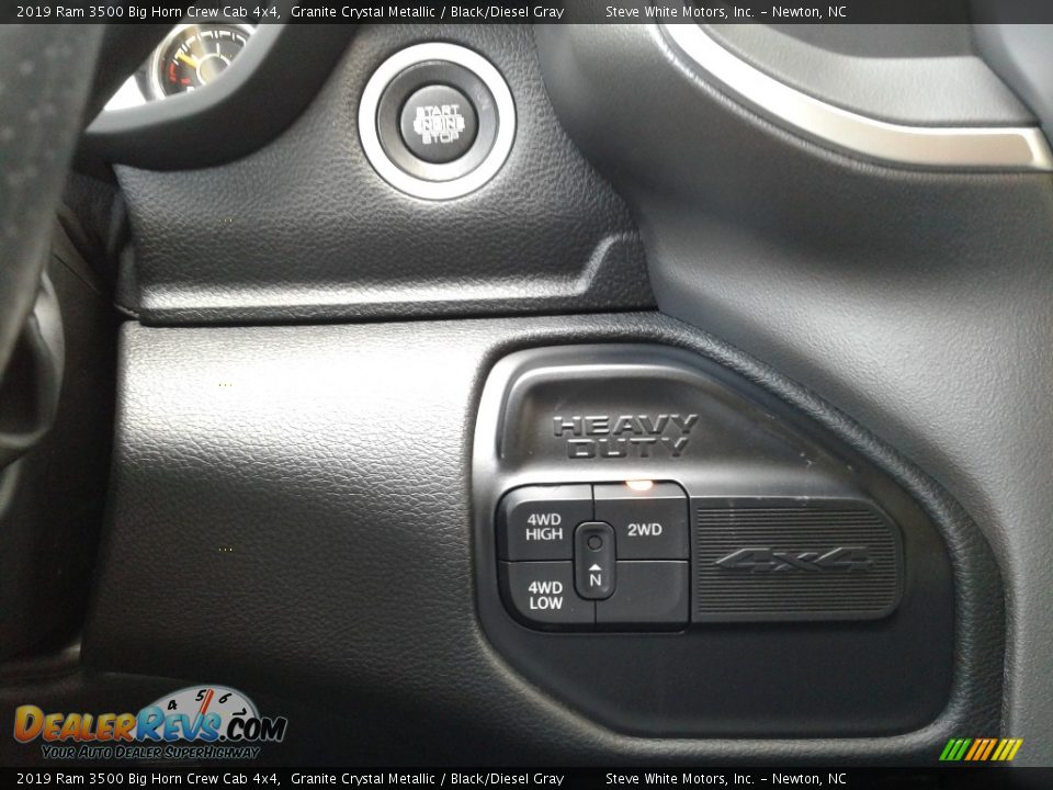 2019 Ram 3500 Big Horn Crew Cab 4x4 Granite Crystal Metallic / Black/Diesel Gray Photo #22
