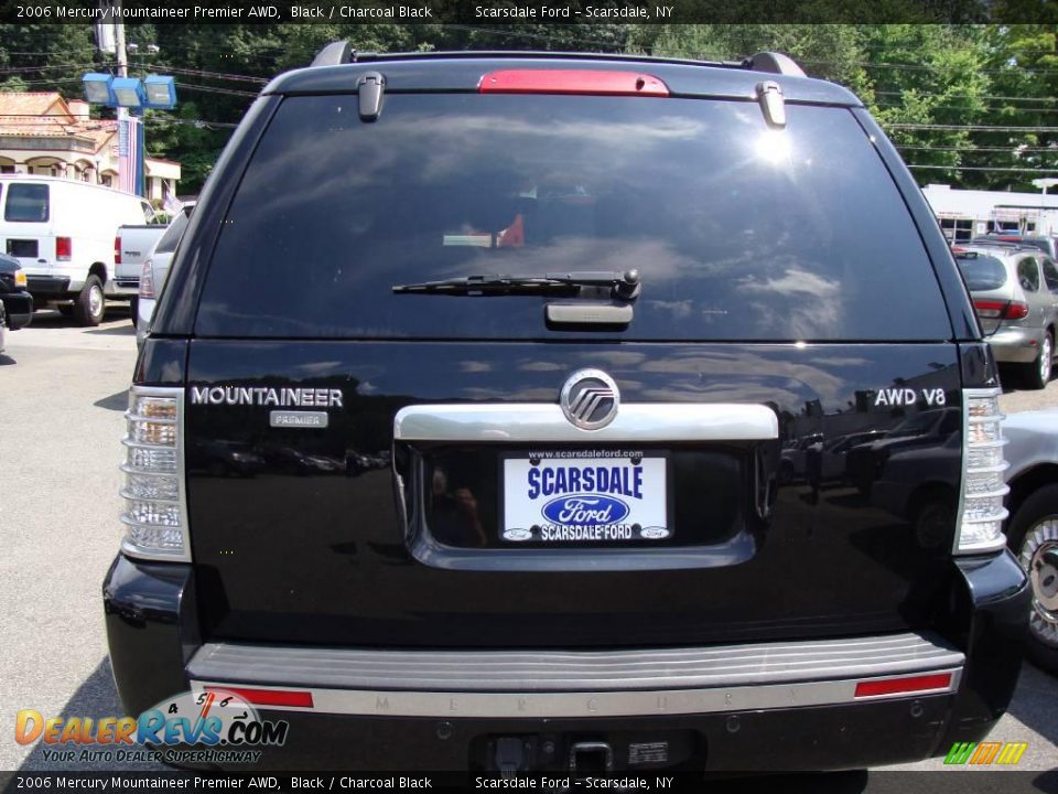 2006 Mercury Mountaineer Premier AWD Black / Charcoal Black Photo #5