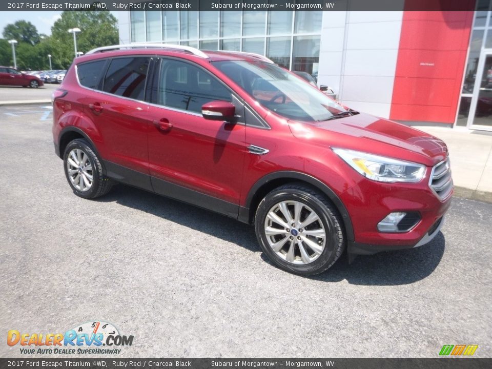 2017 Ford Escape Titanium 4WD Ruby Red / Charcoal Black Photo #1