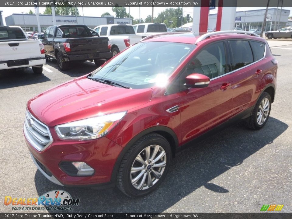 2017 Ford Escape Titanium 4WD Ruby Red / Charcoal Black Photo #8