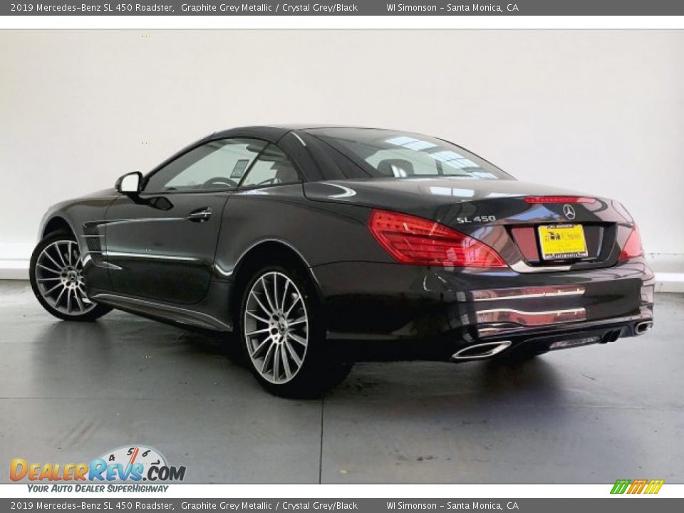 2019 Mercedes-Benz SL 450 Roadster Graphite Grey Metallic / Crystal Grey/Black Photo #2