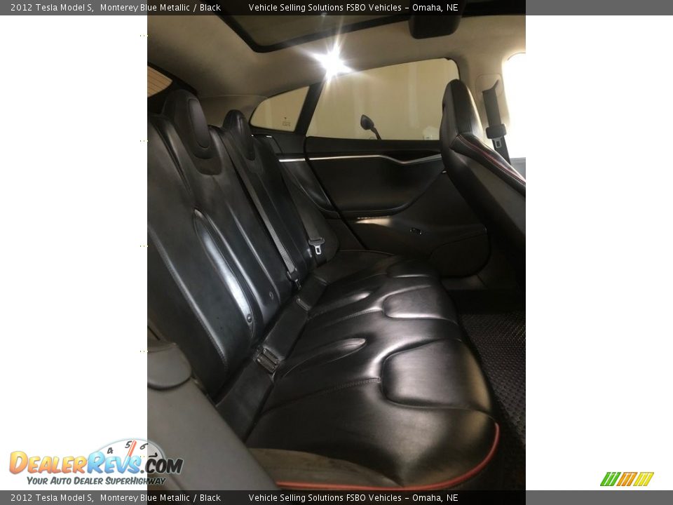 Rear Seat of 2012 Tesla Model S  Photo #6