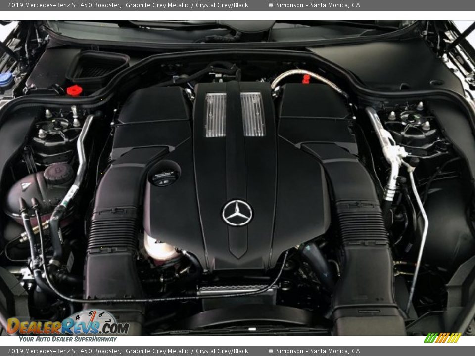 2019 Mercedes-Benz SL 450 Roadster 3.0 Liter DI biturbo DOHC 24-Valve VVT V6 Engine Photo #8